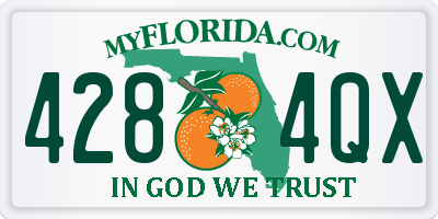 FL license plate 4284QX