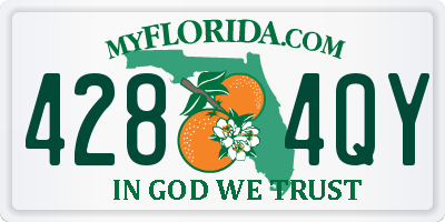 FL license plate 4284QY