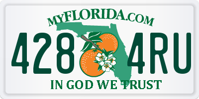 FL license plate 4284RU