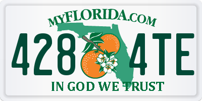 FL license plate 4284TE