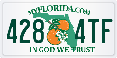 FL license plate 4284TF