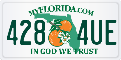 FL license plate 4284UE