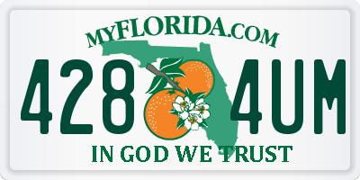 FL license plate 4284UM