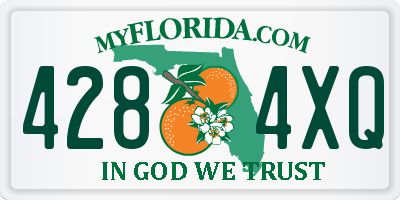 FL license plate 4284XQ