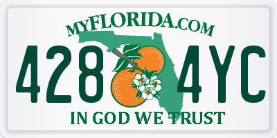 FL license plate 4284YC
