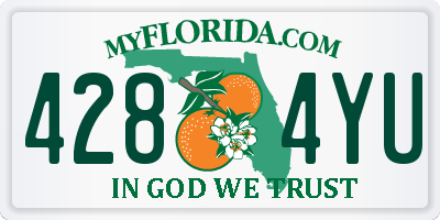 FL license plate 4284YU