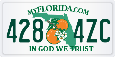 FL license plate 4284ZC
