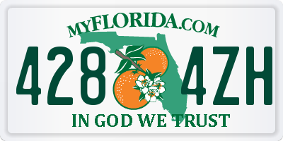 FL license plate 4284ZH
