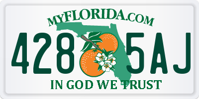 FL license plate 4285AJ
