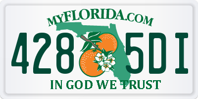 FL license plate 4285DI