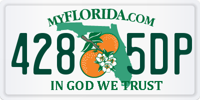 FL license plate 4285DP