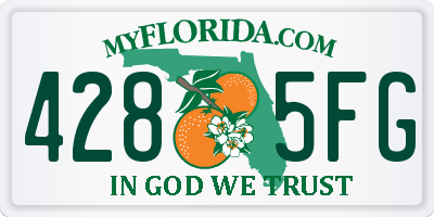 FL license plate 4285FG