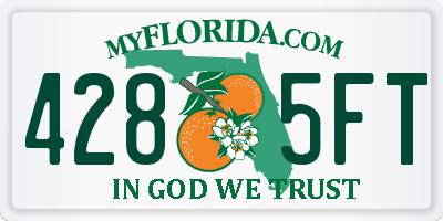 FL license plate 4285FT