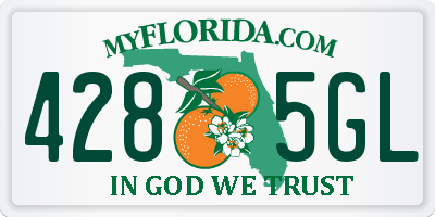 FL license plate 4285GL