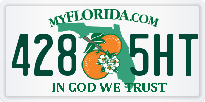 FL license plate 4285HT