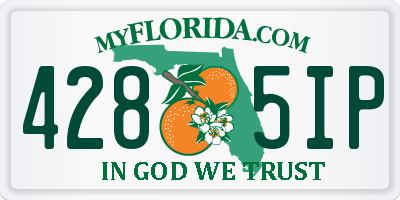 FL license plate 4285IP