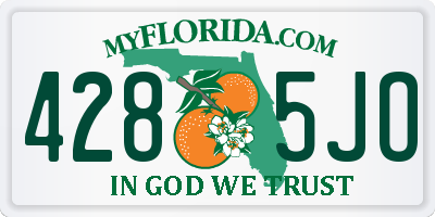 FL license plate 4285JO