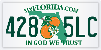 FL license plate 4285LC