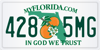 FL license plate 4285MG
