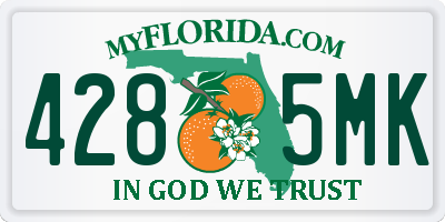 FL license plate 4285MK