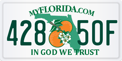 FL license plate 4285OF