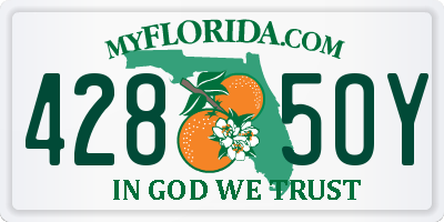 FL license plate 4285OY