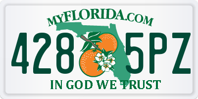 FL license plate 4285PZ