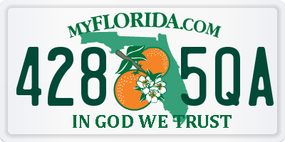 FL license plate 4285QA