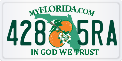 FL license plate 4285RA