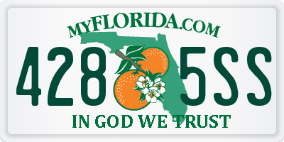 FL license plate 4285SS