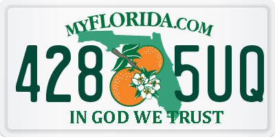 FL license plate 4285UQ