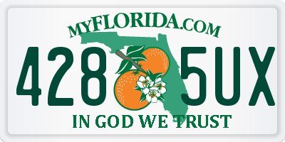 FL license plate 4285UX