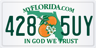 FL license plate 4285UY