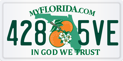 FL license plate 4285VE