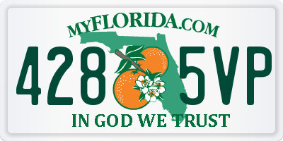 FL license plate 4285VP