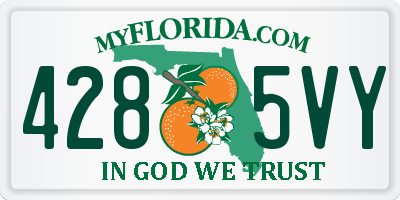 FL license plate 4285VY