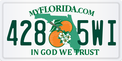 FL license plate 4285WI