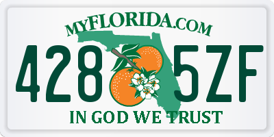 FL license plate 4285ZF