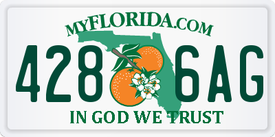 FL license plate 4286AG