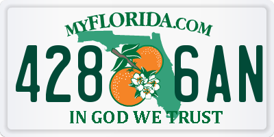FL license plate 4286AN