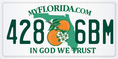 FL license plate 4286BM
