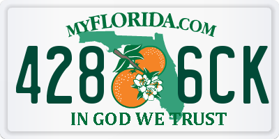 FL license plate 4286CK