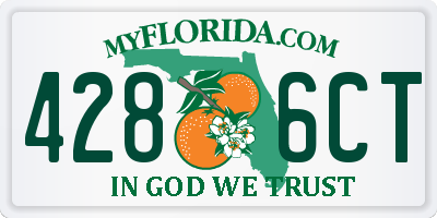 FL license plate 4286CT