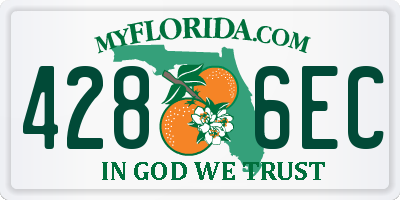 FL license plate 4286EC