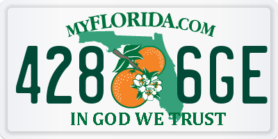 FL license plate 4286GE