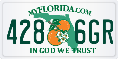 FL license plate 4286GR