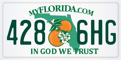 FL license plate 4286HG