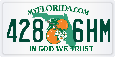 FL license plate 4286HM