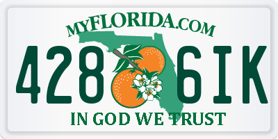 FL license plate 4286IK