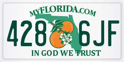 FL license plate 4286JF